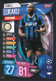 Romelu Lukaku Internazionale Milano 2019/20 Topps Match Attax CL #INT12